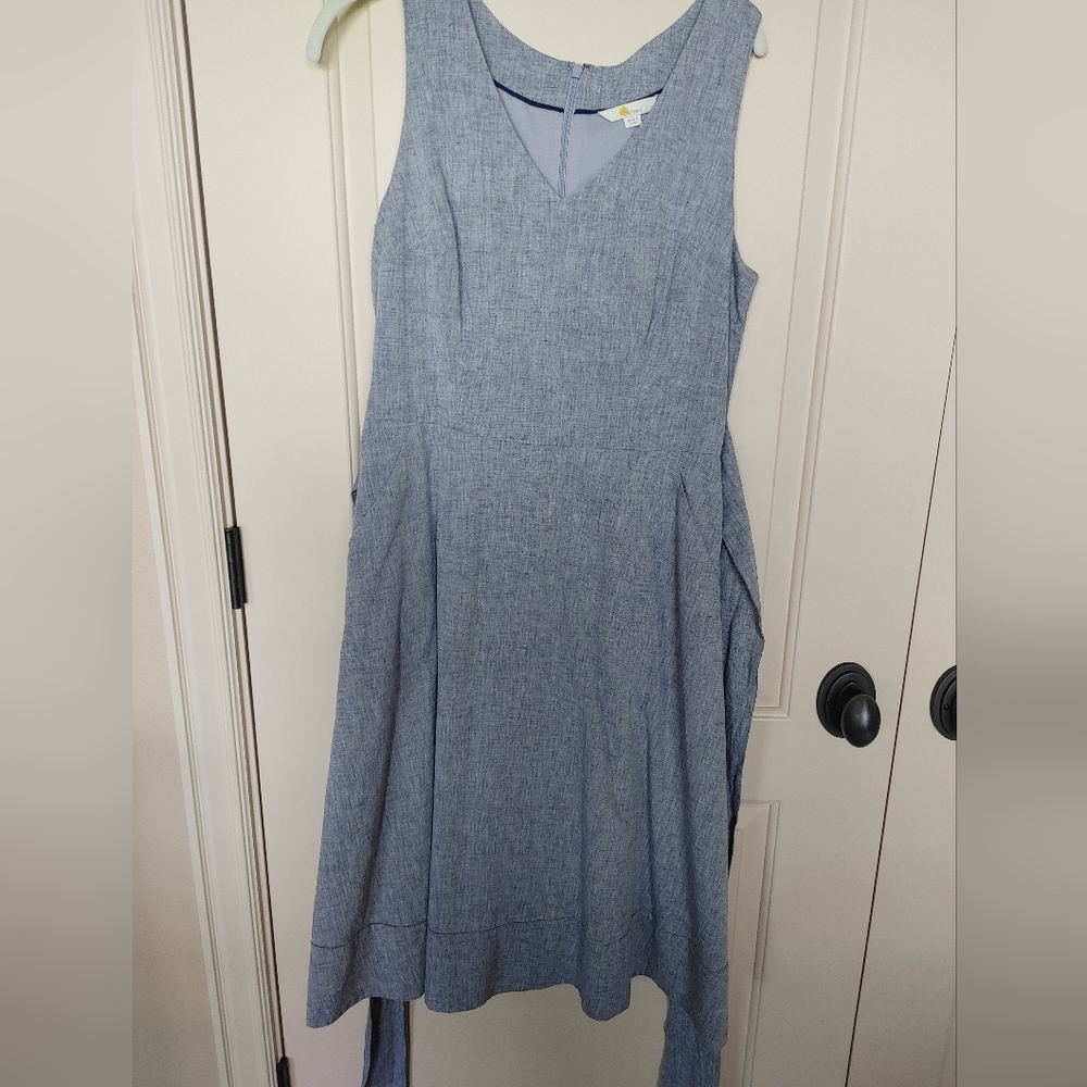 Boden cotton-linen summer dress, Size 8